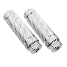 WALKING Bicycle Pegs, Fits 3/8" Axle, Suitable for All Types of Bicycles, Durable, Anti-Slip(2pcs) (Silver)