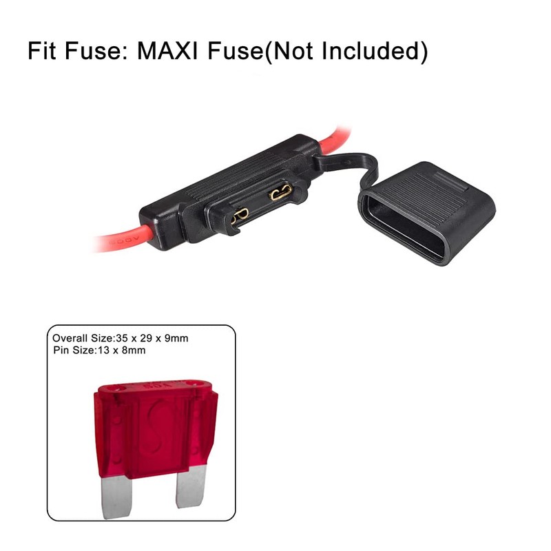 sourcing map Pack of 2 Car Fuse Holder Inline 8