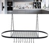 TFCFL Kitchen Ceiling Mount Iron shelf Cookware Storage Shelf Tray