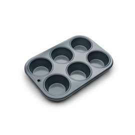 Fox Run 4454 Non-Stick 6-Cup Muffin Pan, 10.5 x 7.25 x 1.25 inches