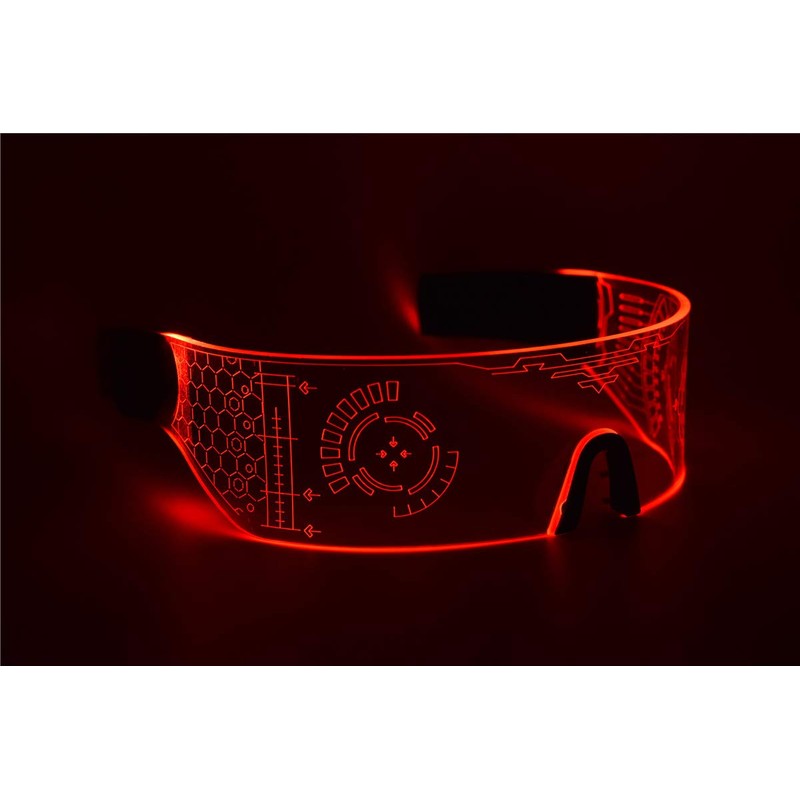 ASVP Shop Cyberpunk LED Visor Glasses - Perfect For Cosplay