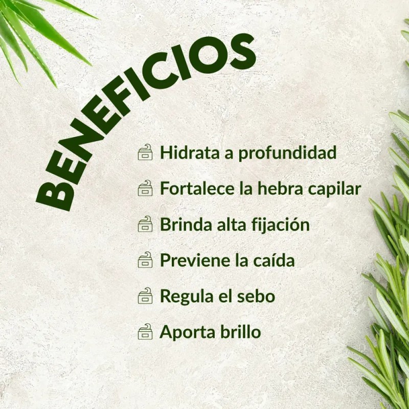 Gel para Peinar Árbol Verde Romero 250g
