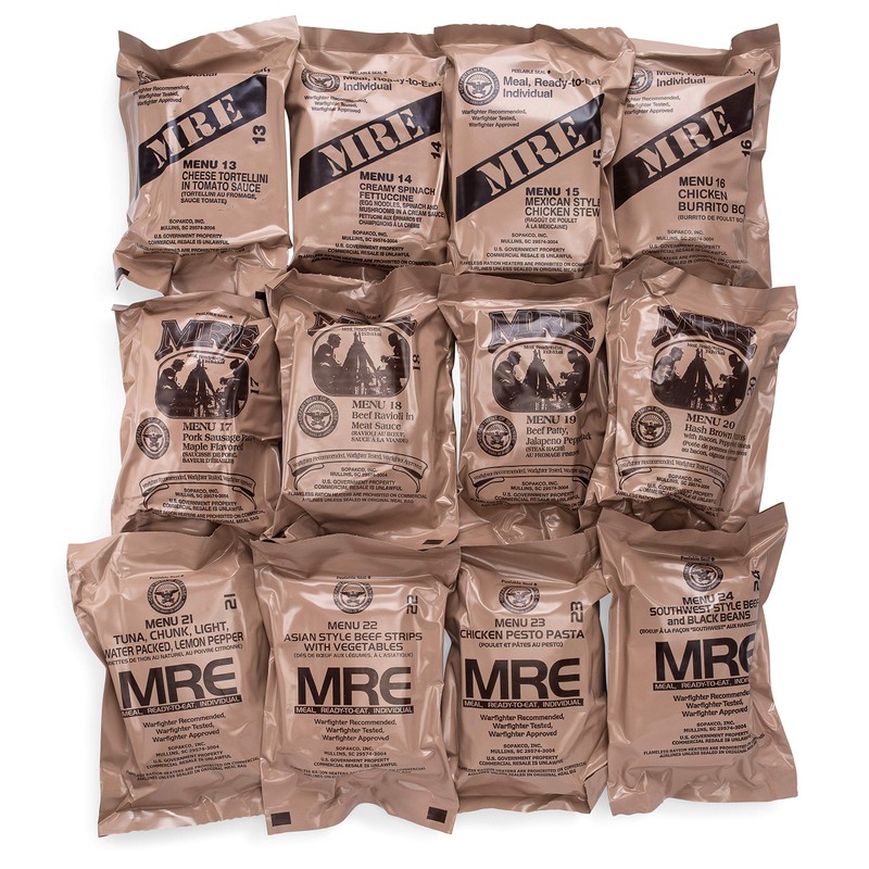 U.S. Meals Ready to Eat (Variety Pack of 12) –