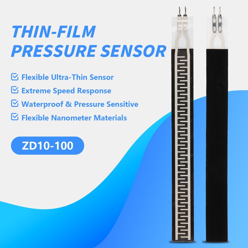 Luatoxry Flex Sensor, ZD10-100 Thin Film Force Sensitive Resistor, -20-60℃