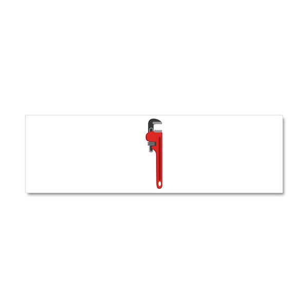 CafePress Pipe Wrench Plumber Tool Car Magnet 10 X 3