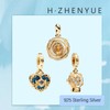 H.ZHENYUE 925 Sterling Silver Charms for European Bracelets and Necklace
