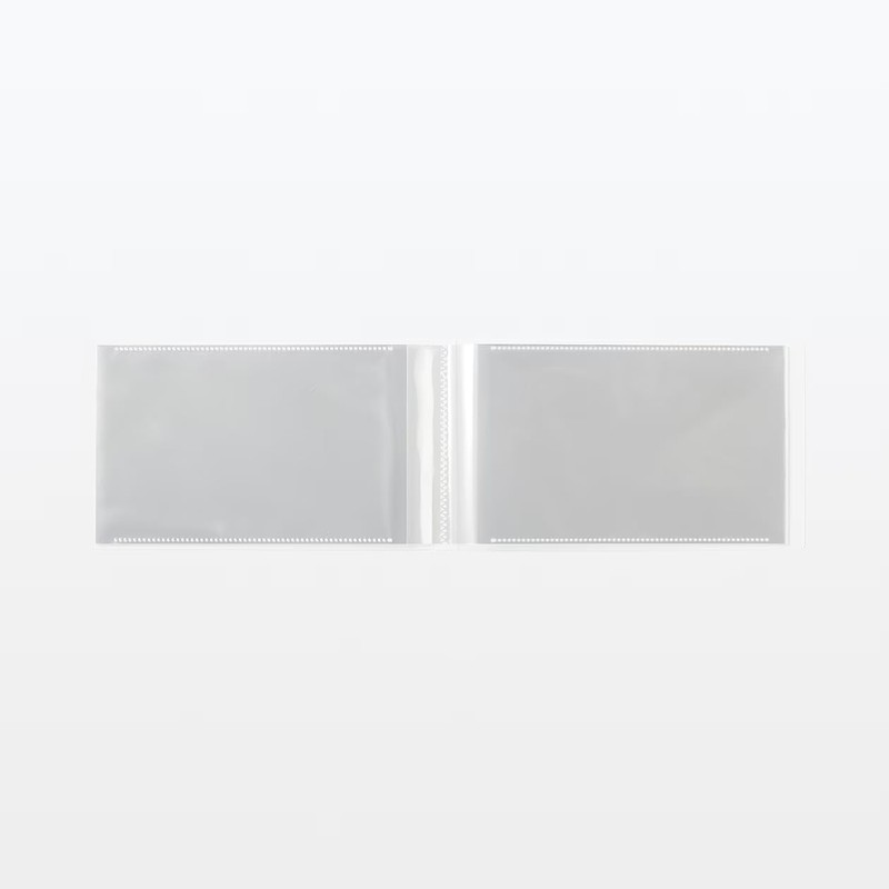 MUJI NCE39A3A Polypropylene High Transparency Film Album, 2L/2LW, 40 Sheets