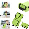 Carrito de Compras Plegable, Carrito de Mandado con Ruedas Bolsa