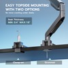 ARES WING Single Monitor Arm, Heavy Duty Adjustable Monitor Arm