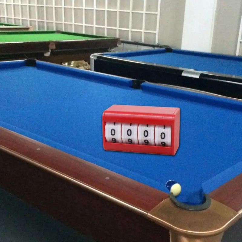 Marcador De Billar, Deportivo, Tablero De Puntuación Rojo
