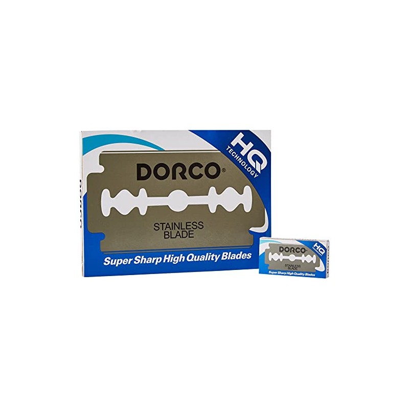 Dorco ST-300 Double Edged Replacement Blades, Set of 100 (200