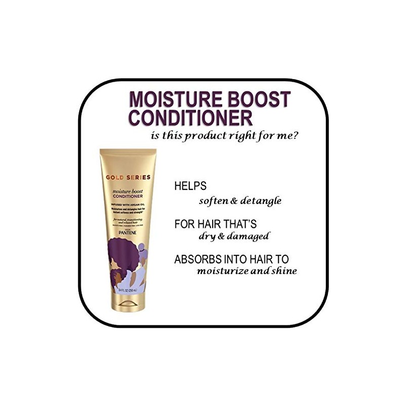 Pantene Pro-V Gold Series Moisture Boost Conditioner, 8.4 fl oz