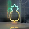 LED Pineapple Neon Signs Warm White LED Neon Light Sign