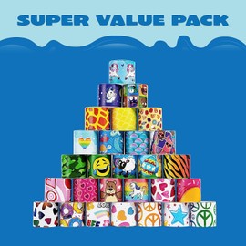 JOYIN 144 Pcs Slap Bracelets for Kids, Easter Egg Fillers, Bulk Multi-color