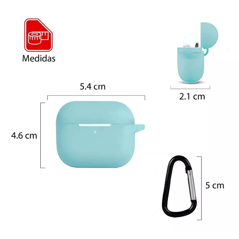 Alomia Funda Protectora Para AirPods 3 Gen Brilla En Oscuridad