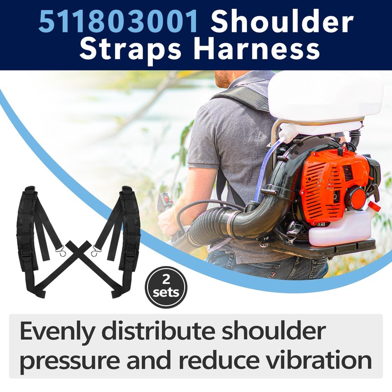 2 Set 511802901 511803001 Backpack Blower Shoulder Straps Compatible with