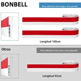 Guardapolvo y Protector para Puerta Exterior, Cubre Polvo para Puerta, Tira de Sellado de Ventanas, Burlete para Puerta Autoadhesiva de Silicona Bloquea el Ruido y Insectos (2M, Blanco)