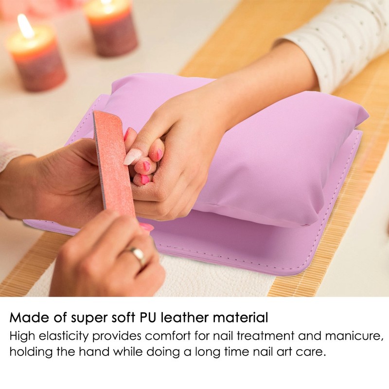 Soft PU Leather Detachable Washable Hand Rest Pillow + Folding