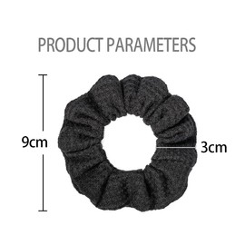 Minihope Antislip Scrunchies for Hair, Hair Ouchless Painfree Women's Hair Scrunchie, Elastics, Hair Accessories for Women, Ponytail Holder for Girls, Black, 8 Pack…