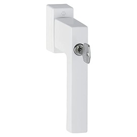 HOPPE TOULON Window Handle Lock Cylinder 7 x 32 mm Aluminium White RAL 9016