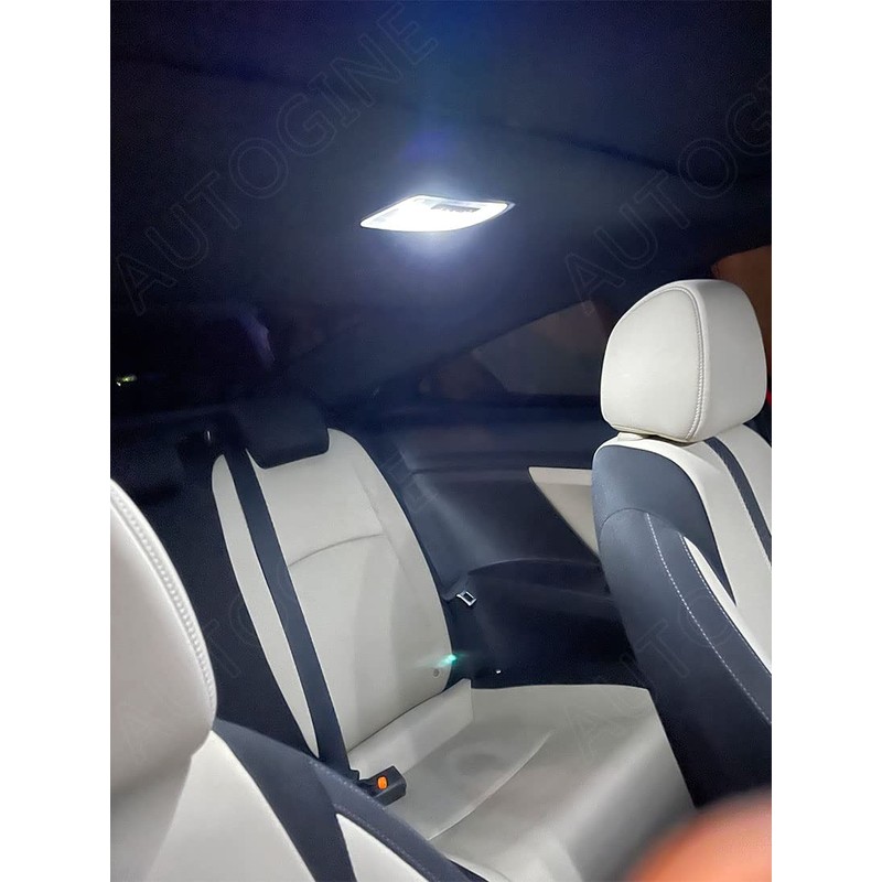 AUTOGINE White LED Interior Lights Kit for 2004-2021 Subaru WRX/WRX