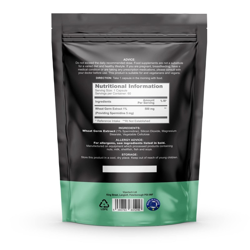 Nutrality Spermidine Supplement 5mg | For Men & Women |