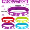Tondiamo 48 Pcs Noah's Ark Rubber Bracelets Bulk Christian Rubber