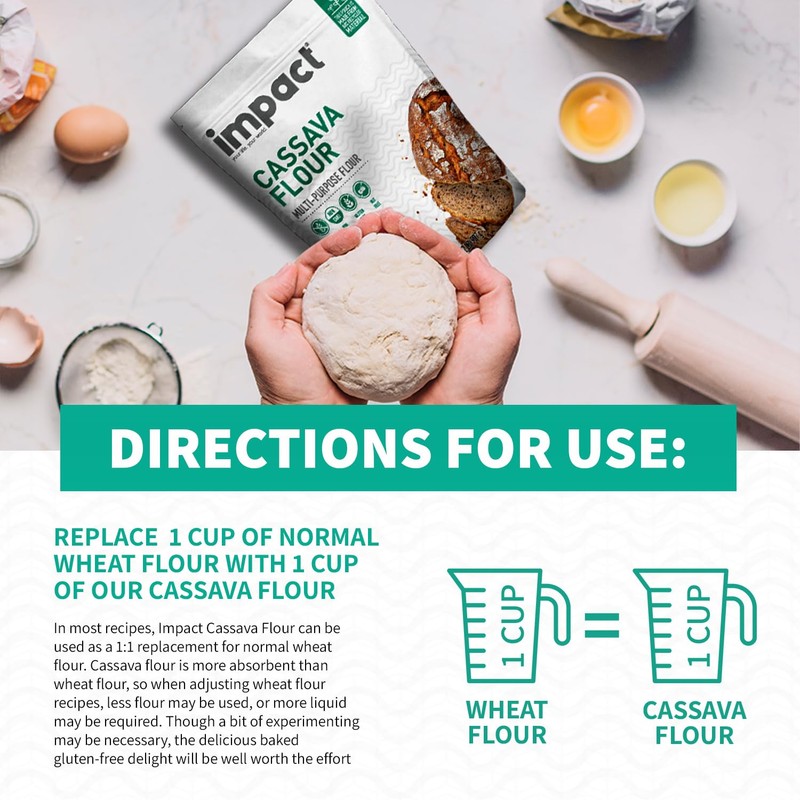 Impact - Conventional Cassava Flour, Gluten, Grain, Dairy, Soy &