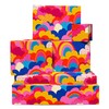 Girls Birthday Wrapping Paper - Colourful Clouds - 6 Sheets