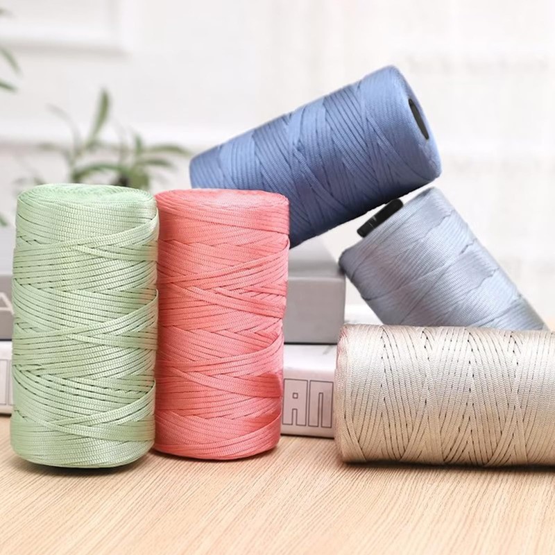 Uiopa Macrame Cord 3mm x 200m Polypropylene Flat Macrame String