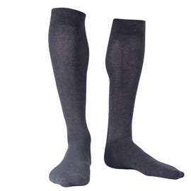 Silverline Travel Socks Compression Stockings for Men and Women Support Knee Socks for Aeroplane, gray