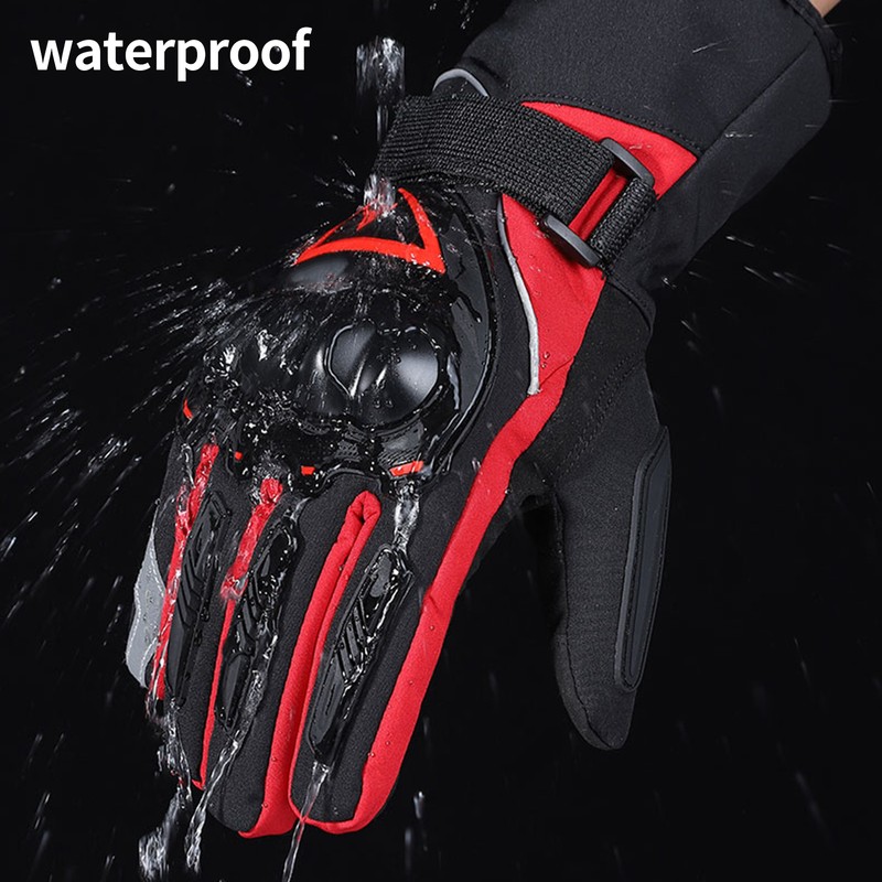 Winter Motorcycle Gloves Waterproof Cold Weather Motorcycle Gloves Warm Riding