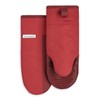 KitchenAid Beacon Two-Tone Non-Slip Oven Mitt Set, Passion Red/Bordeaux, 5.75"x13",