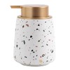 Coffeezone 11 oz Terrazzo Design Ceramic Lotion Dispenser Liquid Hand