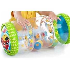Rodillo para Gatear para bebé, Inflable de PVC con Bolas y Cascabeles, Fortalece Brazos, Piernas, Hombros, Cuello y Espalda