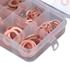 200Pcs Oil Drain Plug Gasket Red Copper Heating Processing 9