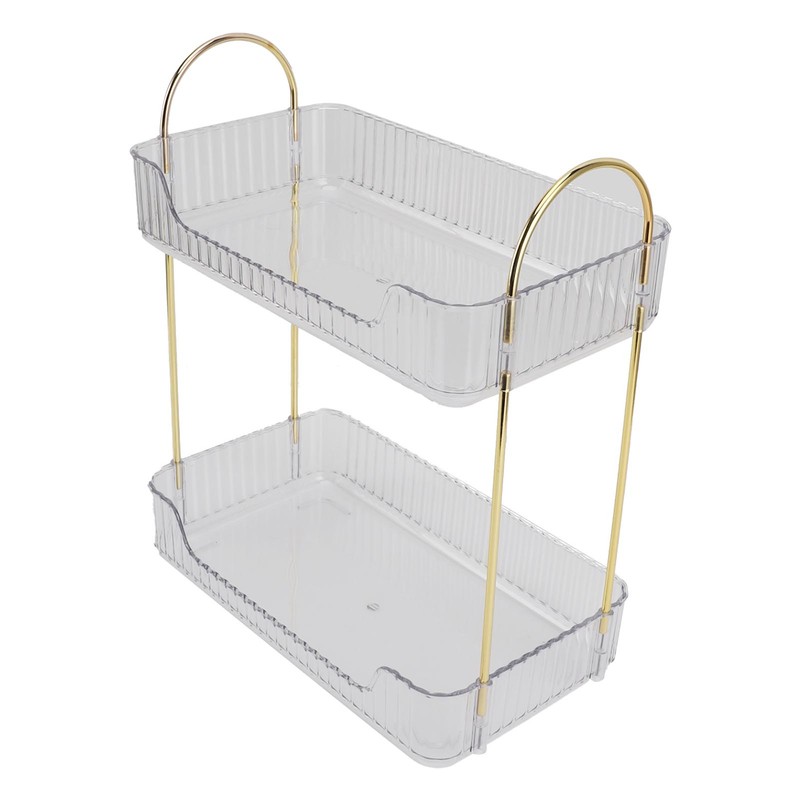 Double Layer Makeup Stand Modern Light Luxury 2 Tier Makeup