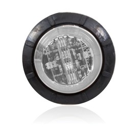 Maxxima M09410WCL White 1-1/4" Round LED Clear Lens Low-Profile Courtesy Marker Light