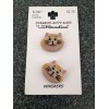 JHB 1 PKG DIANNA’S KITTY KATS 3D BUTTONS 2 CAT