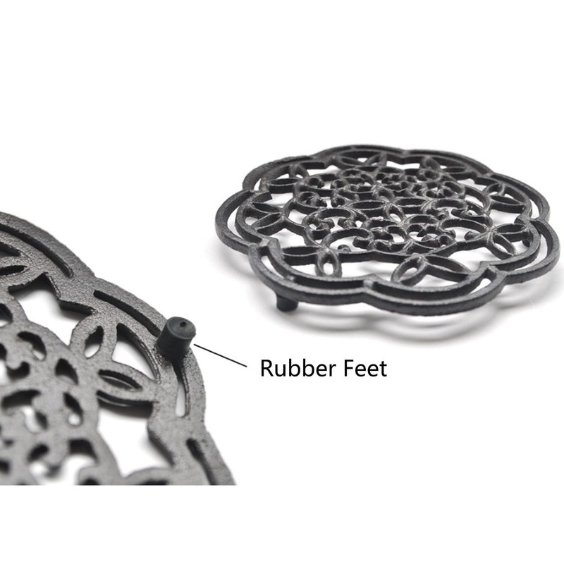 Yuecy 8 PCS Trivet Rubber Pegs/Feet with Hole, Replacement for