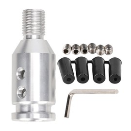 Automatic Gear Knob Adapter, Gear Shift Knob Adapter Thread, Gear Shifter Universal Car Gear Shift Knob Adapter for Gear Knob Without Thread 12 x 1.25(Silver)