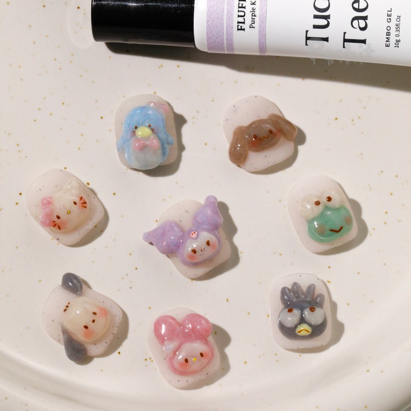 Pochit Tudetam Fluffy Velvet Gel 8-piece set / 포칫 튜드탬
