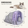 TOYSINTHEBOX Cat Backpack Carrier Bubble Expandable Foldable Breathable Pet Carrier