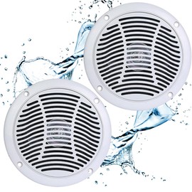 PQN ENTRPRIS RV5104W 5' DUAL CONE WATERPROOF SPEAKER WH