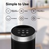 Ceramic Space Heater, Portable Indoor Heater with Remote Control, Three