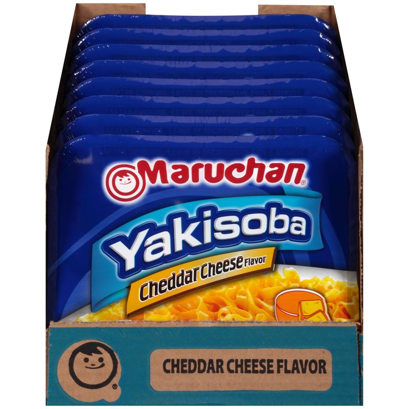 Maruchan Yakisoba Cheddar Cheese Flavor, 3.96 Oz, Pack of 8,