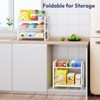 SWTYMIKI Can Organizer for Pantry - Stackable Rolling Snack Cart,