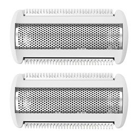 XPEX 2 Stück Ersatz Scherfolienkopf Für Brl140 Brl130 Bre620 Bre640 Bg2040 Bg2020,TT2000/43 Rasierklingen Wet And Dry Scherkopf, Trimmer Scherkopffolie, Ersatzfolienkopf (Weiß)