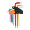 9Pcs Hex Wrench Ball End Colourful Long Arm Metal Key