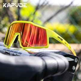 KAPVOE Polarised Children's Sunglasses Youth Cycling Glasses Baseball Softball Tennis UV400 Protection TR90 Frame for Boys Girls Sports Cycling 08